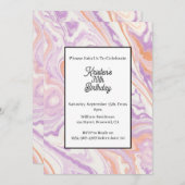 Einfache Einladung zum Geburtstag (Vorne/Hinten)