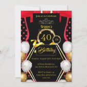 Einfache Einladung zum Geburtstag (Vorderseite)