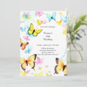 Einfache Einladung zum Geburtstag (Stehend Vorderseite)