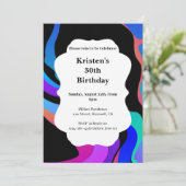 Einfache Einladung zum Geburtstag (Stehend Vorderseite)