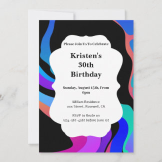 Einfache Einladung zum Geburtstag