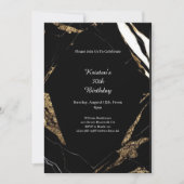 Einfache Einladung zum Geburtstag (Vorderseite)