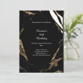 Einfache Einladung zum Geburtstag (Stehend Vorderseite)