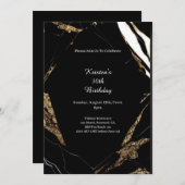 Einfache Einladung zum Geburtstag (Vorne/Hinten)