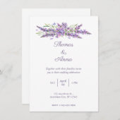 Einfache Einladung zum Hochzeitsfeiern (Vorne/Hinten)