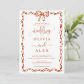 Einfache Einladung zum Hochzeitsfeiern (Stehend Vorderseite)