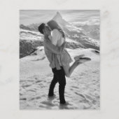 Einfache Einladung zum Hochzeitsfeiern im modernen (Rückseite)