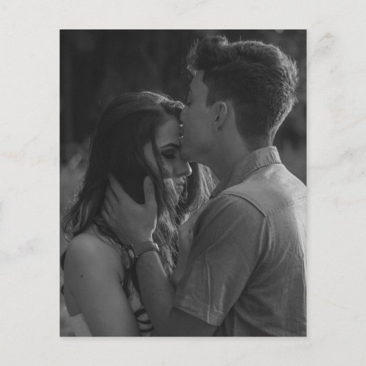 Einfache Einladung zum Hochzeitsfeiern mit klassis (Rückseite)