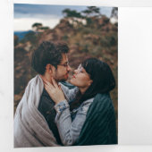 Einfache Einladung zum Hochzeitsfest Foto (Innen Erste Seite)