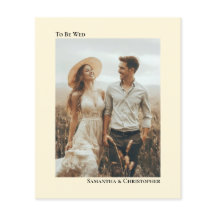 Einfache Einladung zum Hochzeitsfest im Elfenbein-