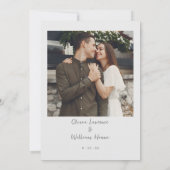 Einfache Einladung zum Hochzeitsschreiben von Skri (Rückseite)