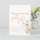 Einfache Einladung zum neutralen Erntedank Party (Stehend Vorderseite)