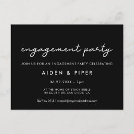 Einfache Einladung zur Einladung Postkarte