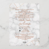 Einfache Einladung zur Farb-Hochzeit (Rückseite)