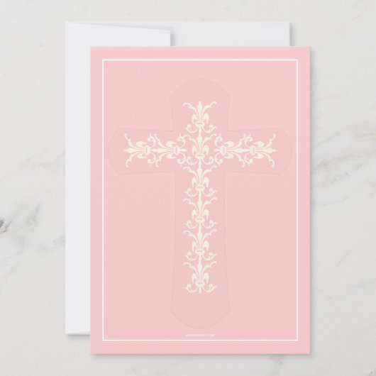 Einfache Einladung zur Heiligen Kreuzung (Rückseite)