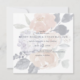 Einfache Einladung zur Hochzeit auf dem rustikalen