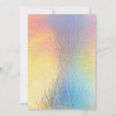 Einfache Einladung zur Hochzeit von Blume (Rückseite)