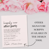 Einfache Einladung zur Hochzeitsempfehlung in Rosa