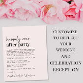 Einfache Einladung zur Hochzeitsempfehlung in Rosa