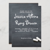 Einfache Einladung zur Hochzeitsfeier (Vorne/Hinten)