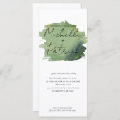 Einfache Einladung zur Hochzeitsfeier (Vorne/Hinten)