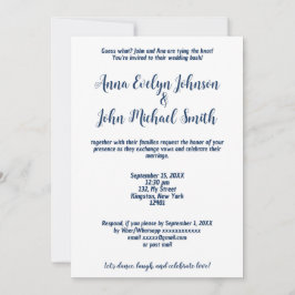 Einfache Einladung zur Jagd