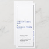 Einfache Einladung zur jüdischen Hochzeit an der G (Vorne/Hinten)