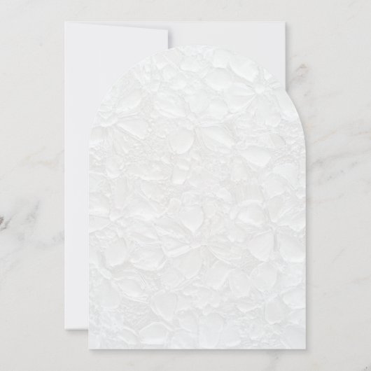 Einfache Einladung zur White Wedding (Rückseite)