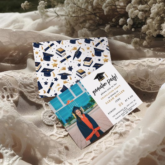 Einfache Einladungen für eine moderne Graduierungs