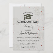 Einfache Einladungen für eine moderne Graduierungs (Vorderseite)