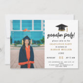 Einfache Einladungen für eine moderne Graduierungs (Vorderseite)