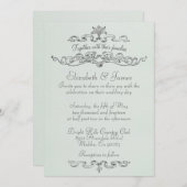 Einfache Einladungen für einfache Hochzeiten (Vorne/Hinten)