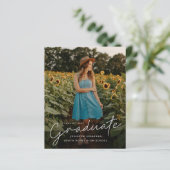 Einfache Einladungen für Foto mit Skripten (Stehend Vorderseite)