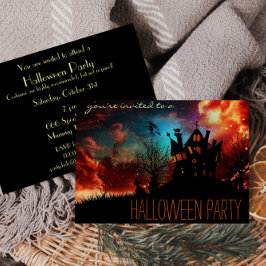 Einfache Einladungen für Halloween-Partys oder Erw