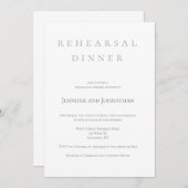 Einfache Einladungen für hellgraue Proben (Vorne/Hinten)