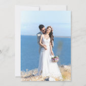 Einfache Einladungen für Hochzeiten (Rückseite)