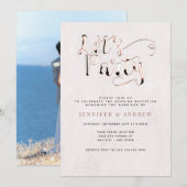 Einfache Einladungen für Hochzeiten (Vorne/Hinten)