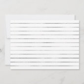 Einfache Einladungen für Hochzeiten in Silber (Rückseite)