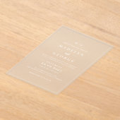 Einfache Einladungen für Hochzeiten Minimalistisch (Ablage )