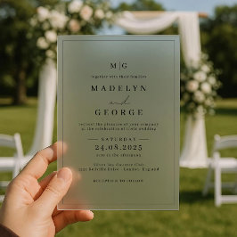 Einfache Einladungen für Hochzeiten Minimalistisch