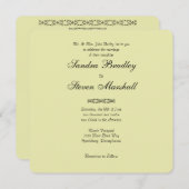 Einfache Einladungen für Hochzeiten mit sehr leich (Vorne/Hinten)