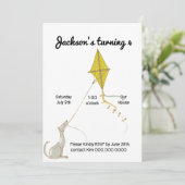 Einfache Einladungen für Kinder zum Geburtstag (Stehend Vorderseite)