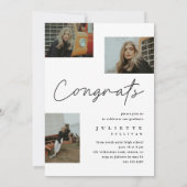 Einfache Einladungen für moderne Skripte zum Foto (Rückseite)