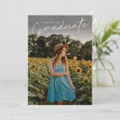 Einfache Einladungen für moderne Skripte zum Foto (Stehend Vorderseite)