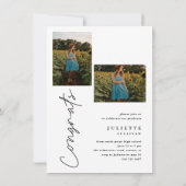 Einfache Einladungen für moderne Skripte zum Foto (Rückseite)