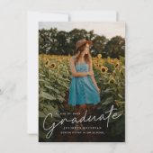 Einfache Einladungen für moderne Skripte zum Foto (Vorderseite)