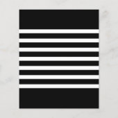 Einfache Einladungen für Schwarz-weiß 3-Foto-Gradu (Rückseite)