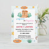 Einfache Einladungen für Vaquero Gender (Stehend Vorderseite)