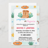 Einfache Einladungen für Vaquero Gender (Vorne/Hinten)