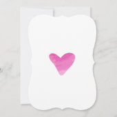 Einfache Einladungen zu Paint Strokes & Heart Wedd (Rückseite)
